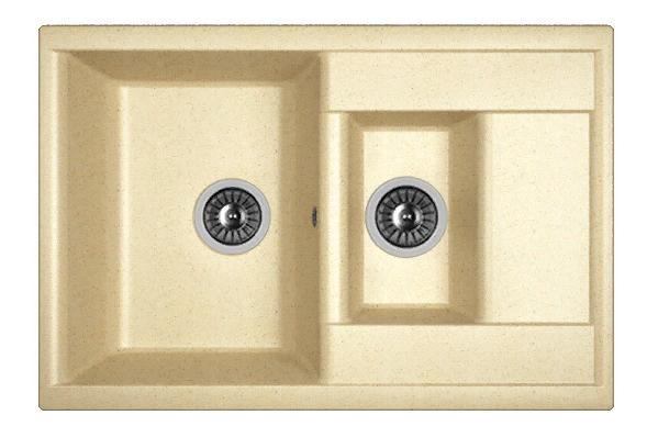 Мойка кухонная из литьевого мрамора Dr. Gans АСТРА 760 К 25.065.D0760.402 76*51 см. дюна
