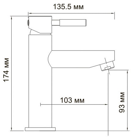 Смеситель WasserKRAFT MAIN 4104 для раковины  Смеситель WasserKRAFT MAIN 4104 для раковины