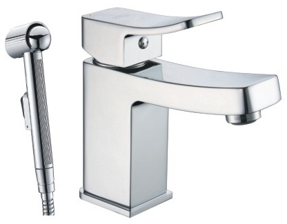 Смеситель WasserKRAFT ALLER 1068 для раковины с гигиеническим душем