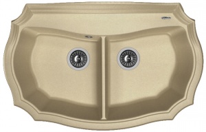 Мойка кухонная керамогранитная Florentina ЭМИЛИЯ 870 20.365.F870.104 87*55 см. бежевый