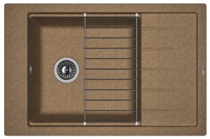 Мойка кухонная керамогранитная Florentina ЛИПСИ 780P 20.275.D0780.105 78*51 см. коричневый