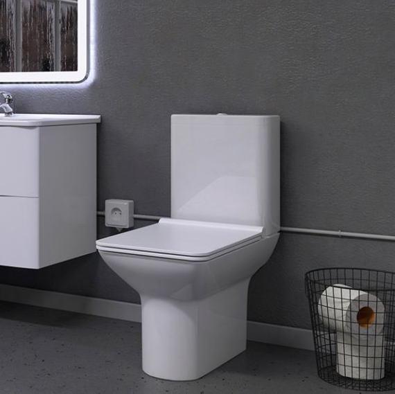 Унитаз-компакт Mirsant QUADRO  с функцией биде  Унитаз-компакт Mirsant QUADRO  с функцией биде