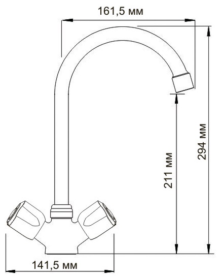 Смеситель WasserKRAFT AMPER 2907 для кухонной мойки  Смеситель WasserKRAFT AMPER 2907 для кухонной мойки