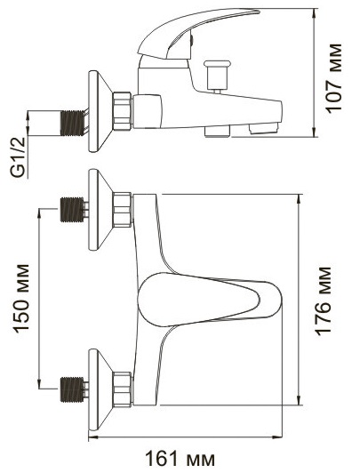 Смеситель WasserKRAFT ISEN 2601 для ванны и душа  Смеситель WasserKRAFT ISEN 2601 для ванны и душа