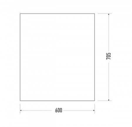 Зеркало Mirsant ФАРИДА  60 см. 