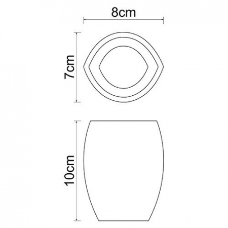 Стакан настольный WasserKRAFT EIDER K-33328  