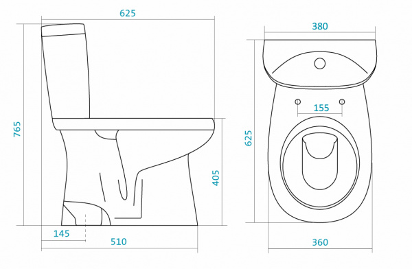 Унитаз-компакт Santek АНИМО 1.WH11.0.038   Унитаз-компакт Santek АНИМО 1.WH11.0.038