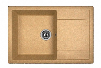 Мойка кухонная из литьевого мрамора Dr. Gans ТЕХНО 760 25.030.D0760.406 76*51 см. терракота