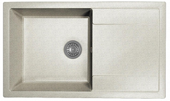 Мойка кухонная из литьевого мрамора Dr. Gans ТЕХНО 860 25.030.D0860.408 86*51 см. серый