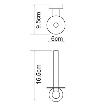 Держатель туалетной бумаги WasserKRAFT DONAU K-9497  