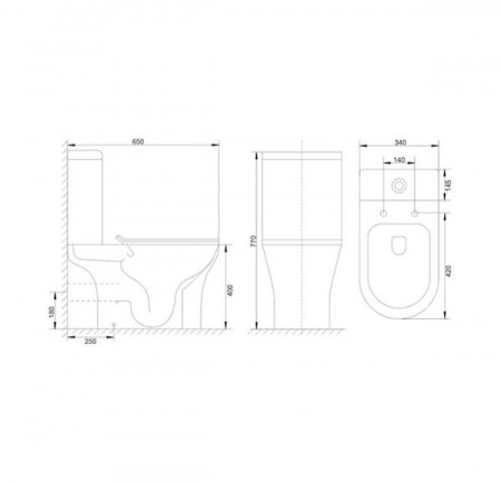 Унитаз-компакт Mirsant ROCK   