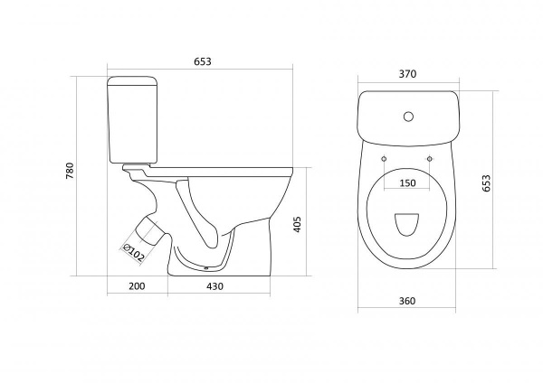 Унитаз-компакт Santek БОРЕАЛЬ 1.WH30.2.146  