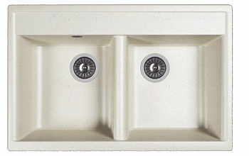Мойка кухонная из литьевого мрамора Dr. Gans АСТРА 780 25.060.E0780.401 78*51 см. белый