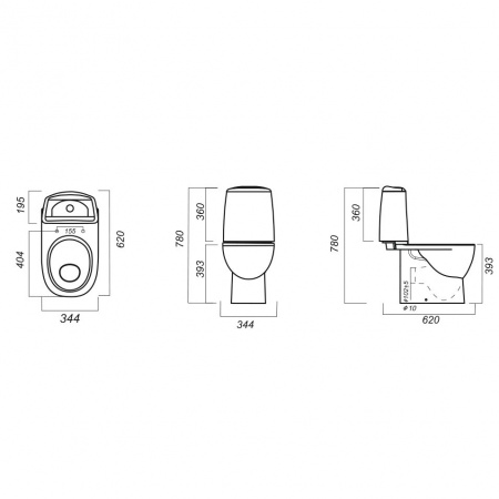 Унитаз-компакт Sanita luxe BEST BSTSLCC04020522  