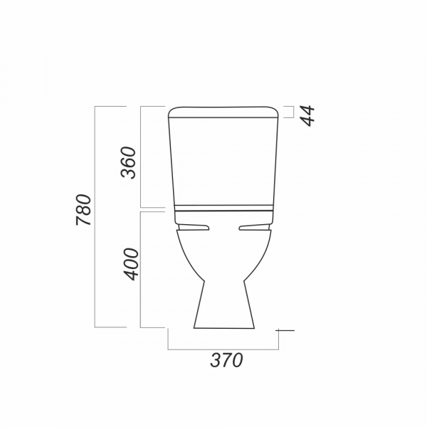 Унитаз-компакт Sanita СТАНДАРТ SDTSACC01030712  