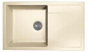 Мойка кухонная из литьевого мрамора Dr. Gans ТЕХНО 860 25.030.D0860.403 86*51 см. латте