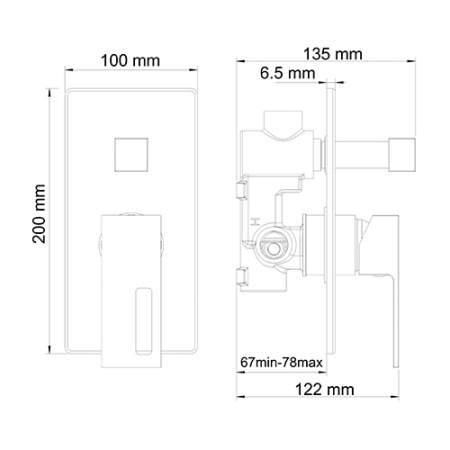 Смеситель WasserKRAFT ALME 1551  