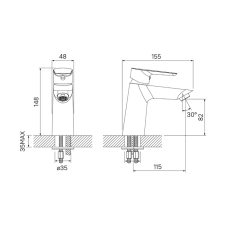 Смеситель IDDIS CLOUD CLOSB00i01 для раковины 