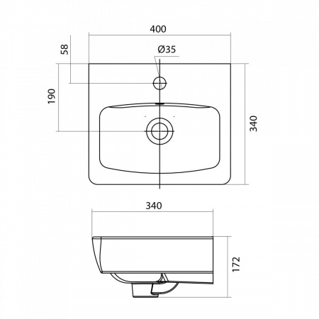 Раковина Santek НЕО 1.WH30.2.183  