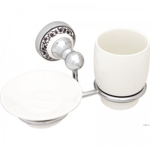 Стакан и мыльница навесной Fixsen BOGEMA FX-78506+08   Стакан и мыльница навесной Fixsen BOGEMA FX-78506+08