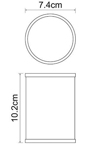 Стакан настольный WasserKRAFT ROSSEL K-5728  
