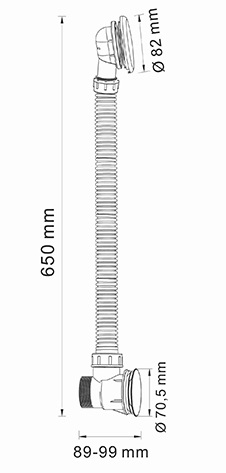 Сифон для ванны WasserKRAFT  A054  