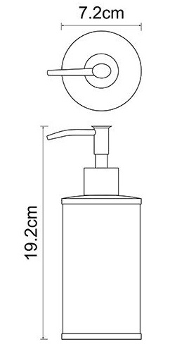 Дозатор жидкого мыла настольный WasserKRAFT ROSSEL K-5799  