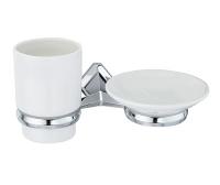 Стакан и мыльница навесной WasserKRAFT ALLER K-1126C  