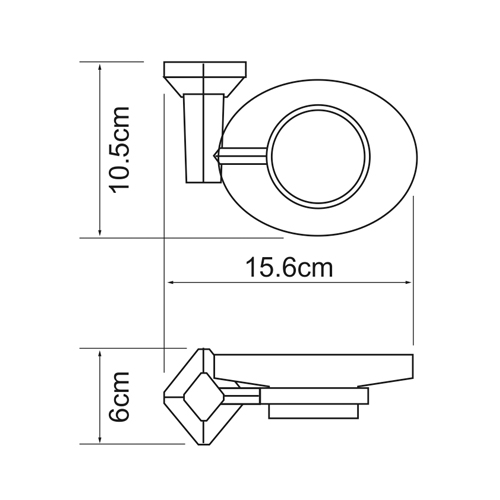 Мыльница навесная WasserKRAFT ALLER K-1129  