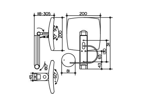 Зеркало косметическое Keuco ILOOK MOVE 17613019002  