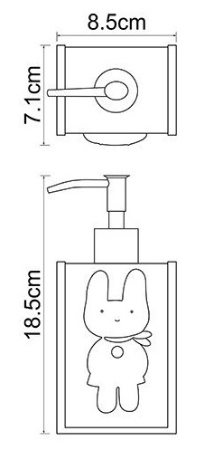 Дозатор жидкого мыла настольный WasserKRAFT AMMER K-6499  