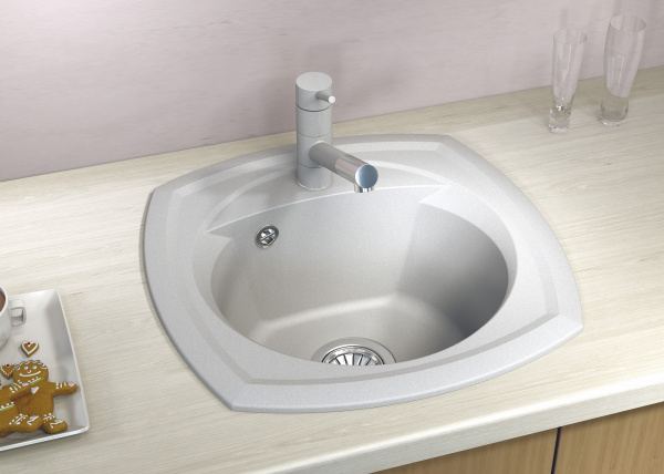 Мойка кухонная керамогранитная Florentina КОРСИКА 20.105.B0510.303 51*51 см. мокко