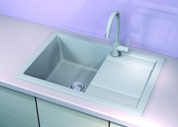 Мойка кухонная керамогранитная Florentina ЛИПСИ 760 20.160.D0760.305 76*51 см. грей