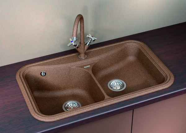 Мойка кухонная керамогранитная Florentina КРИТ 860 20.115.E0860.102 86*51 см. черный