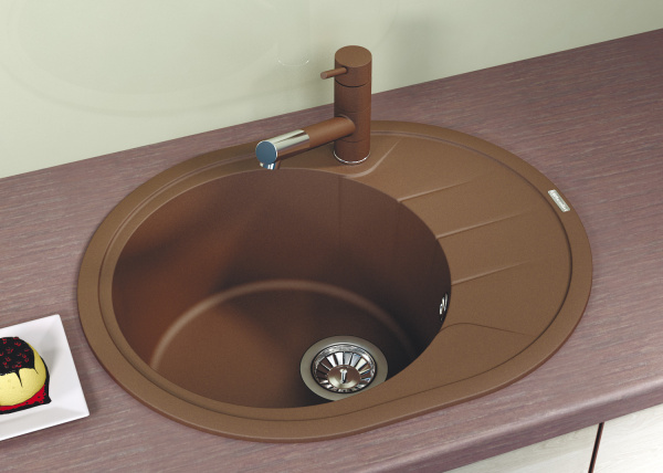 Мойка кухонная керамогранитная Florentina РОДОС 620 20.245.B0620.302 62*50 см. антрацит