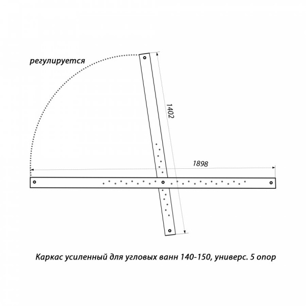 Ванна акриловая Triton ЭРИКА  140x140 см. 