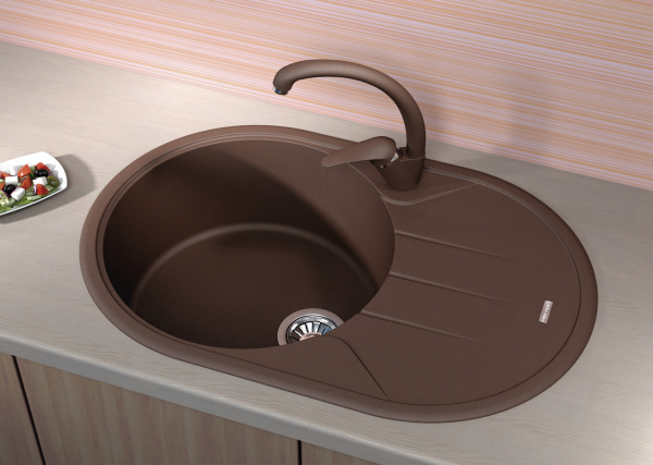 Мойка кухонная керамогранитная Florentina ЛОТОС 780 20.295.С0780.201 78*51 см. жасмин